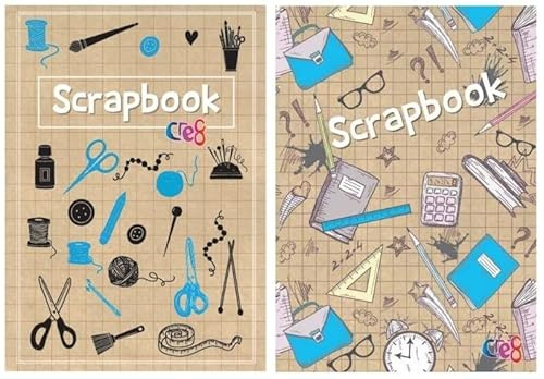 BG Art Crafts Drawing A4 Size 56-Page Scrapbook - Assorted Designs X1