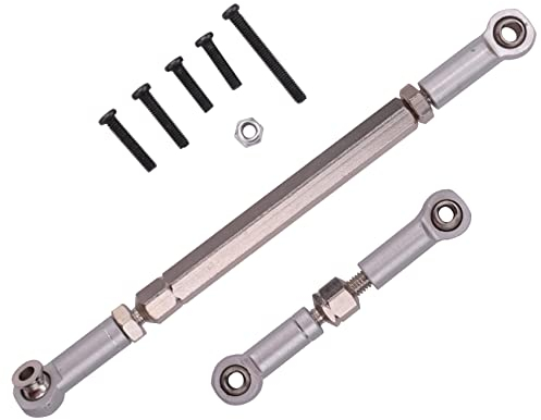 Deger RC Lenkung Stange CNC Bearbeitung Aluminium Legierung LenkgestäNge Satz für 1608T RC Truck RC LenkgestäNge Satz,
