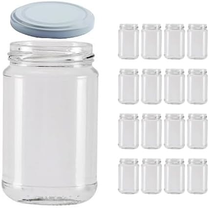 Firmadigaranzia srl Set da 72 Vasi 314 ml Std con Tappi 63 twist off idonei alla bollitura - Vasetti per conserve in vetro da 314 cc in vetro - Made in italy