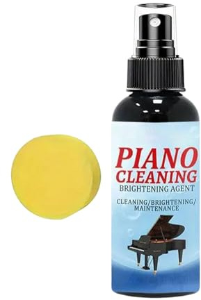 Pulitore Spray per Tasti di Pianoforte, Lucido Brillante per Pulire Tasti, Flacone da 100ml Rimuove Impronte per Eventi Musicali e Aule