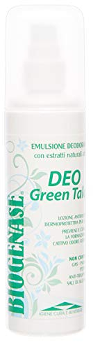 Biogenase Deo Green Talco - Desodorante para Axilas Sensibles - sin Aluminio ni Parabenos - Desodorante Antiolor y Antibacteriano para Hombre y Mujer - Apto para Todo Tipo de Pieles - Refrescante