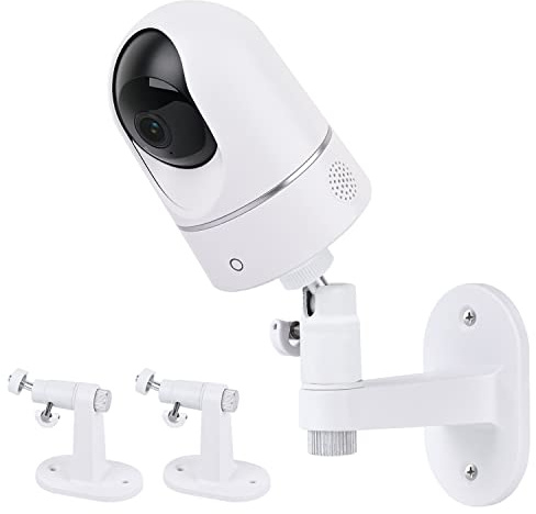 2Pack Adjustable Wall Mount for Eufy Security Indoor Cam P24 and E220, No-Drill Mounting Bracket for Eufy Security Indoor Cam Pan & Tilt - White