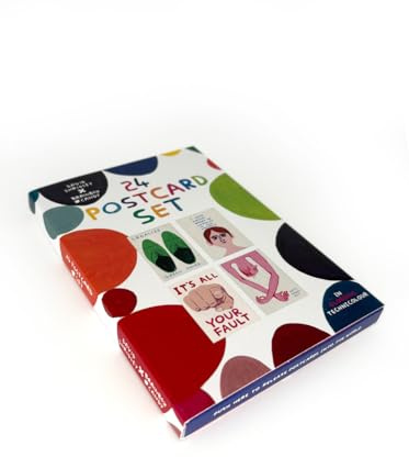 Brainbox Candy - Official David Shrigley Postcard Set - 24 Funny Humorous Postcards - Boxed Gift Set For Him Her Friends