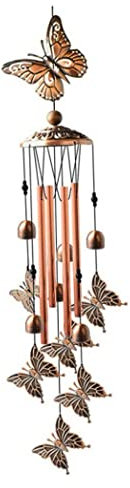 SDGBCXD Carillons éoliens, Carillon à Vent en métal 3D Papillon Jardin Suspendu Cloche Artisanat décoration for Cour terrasse Jardin décorations