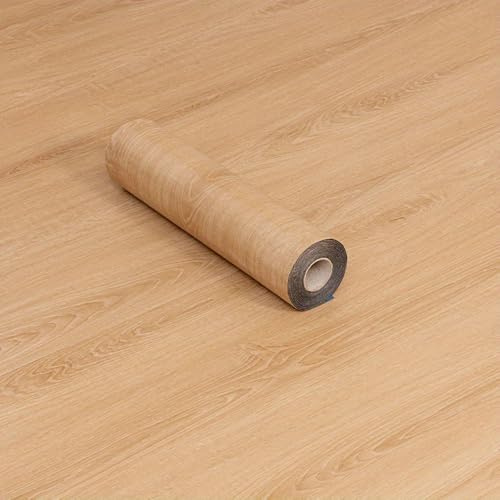 Vinylboden Selbstklebend,40 x 200cm PVC Bodenbelag Selbstklebend Vinyl Holzoptik Bodenaufkleber für Küche, Bad, Wohnzimmer,Schlafzimmer