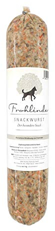 Frohlinder SNACKWURST | Leckerchen ideal als Belohnung | Praktisch für Gassigang, Hundeplatz und Fährte | Eigenherstellung aus Deutschen Produkten | 100% natürliche Zutaten ohne Zusatzstoffe