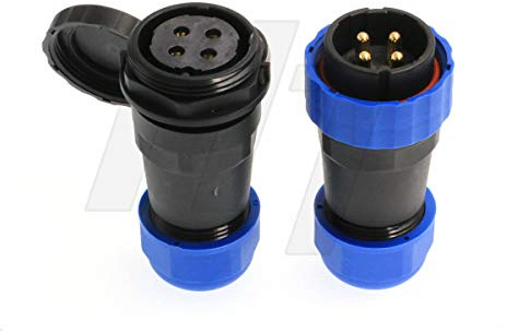 HangTon HE29 4 Pin 45A Apparecchiature Elettriche Circolare Industriale Impermeabile Ad Alta Tensione Connettore Maschio Femmina