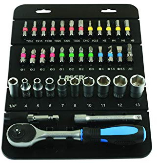 Laser 7310 Socket & Bit Set 1/4D 37pc