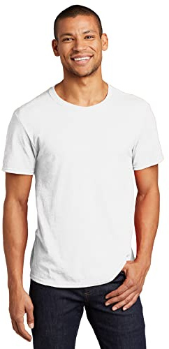 JERZEES Premium Blend Ringspun Crewneck T-Shirt L White