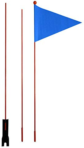 Fahrradwimpel Kinder - 180CM Sicherheitswimpel Fahrradanhänger, Fahrradfahne Für Kinderfahrrad, Sicherheitswimpel Für Laufrad, Fahrrad Sicherheitsflagge, Security Flag, Orange/Gelb/Blau