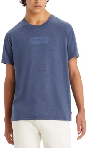 Levi's Graphic Crewneck Tee T-shirt, Naval Academy Tri-blend, L Uomo