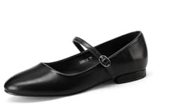 QUEEN HELENA Ballerine Scarpe Basse con Cinturino Casual Eleganti Donna ZM9848 (Nero, Sistema Taglie Calzature EU, Adulto, Donna, Numero, Media, 41)
