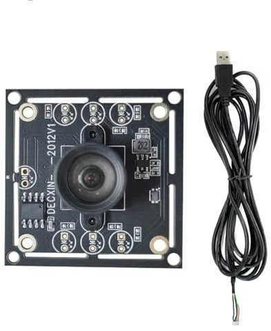 ZYHARUKO 1 juego de módulo de lente de cámara de 100 grados, módulo de cámara USB OV9732 de 1/4 pulgadas con cable de conversión USB