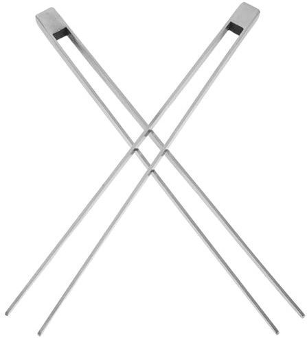 Tofficu 2 Pièces Fourchette de Diapason en Acier Inoxydable Argenté, Finition Miroir Poli, Outil Sûr pour Nettoyer les Oreilles et Massage Relaxant Spa pour Peaux Sensibles