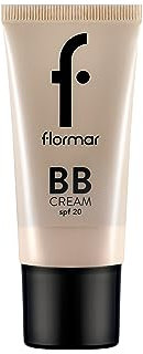 Flormar BB Cream con SPF 20 – Crema Colorata Idratante a Coprenza Media, Uniformante e Leggera, Crema BB per Pelle Grassa o Secca, Copre Imperfezioni e Regala Bagliore Naturale (BB01 Fair)