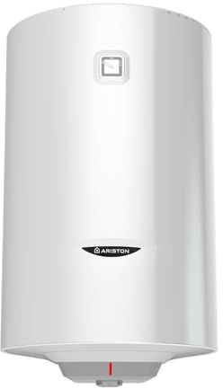 Ariston PRO 1 R 50 litres - Chauffe-eau Électrique Vertical Mural - Résistance Blindée - Température ajustable via molette de réglage - Conçu pour être installé en France