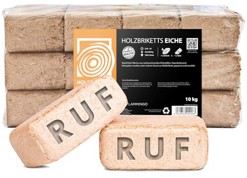 Holzbriketts RUF Eiche, 20kg, Brennholz Kamin Ofen Brikett Kohle Heizen Holz