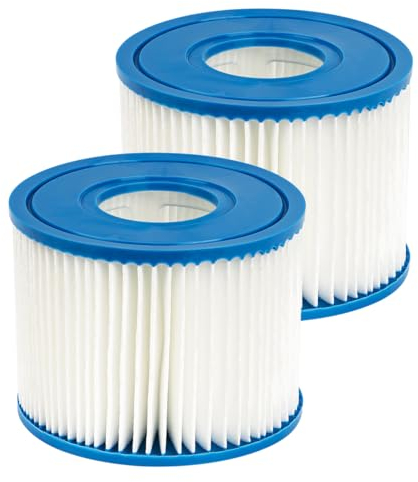 YanBan Filtro de piscina compatible con PureSpa tipo S1 cartucho de filtro de bomba de repuesto, paquete de 2 filtros de piscinas de spa de aguas termales, (4.2 x 2.8 pulgadas)