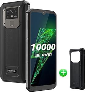 OUKITEL K15 Plus Mobile Phones - 10000mAh Battery SIM Free Unlocked Smartphone, 6.52-Inch 18W Fast+Reverse Charge, Android 11 4G Dual SIM Phone, 13MP Triple Camera 32GB+4GB Fingerprint Face ID NFC