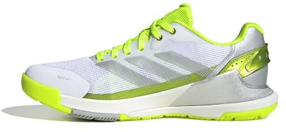 adidas Damen Crazyquick Lightstrike Shoes Padel-Schuhe, Lucid Lemon/Silver Metallic/Wonder White, 41 1/3 EU