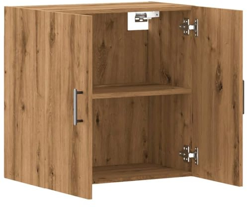 vidaXL Armadietto a Muro Rovere Artigianale 60x31x60 cm in Truciolato, Armadio a Muro, Armadio Contenitore, Armadio a Muro sospeso, Armadio