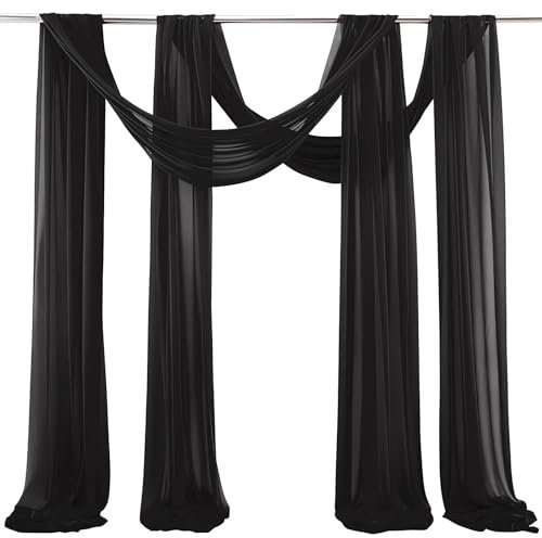 Tessuto drappeggio for arco nuziale, drappo for arco nuziale, runner da tavolo lungo for matrimonio, tessuto chiffon, tenda mantovana, tende da soffitto, arco nuziale, fondale, tenda mantovana for arc