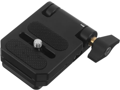 ELAYARD Piastra Sgancio Rapido per Treppiede in Lega di Alluminio Adattatore per Montaggio Verticale Dslr Supporto Pieghevole per Fotocamera Treppiede