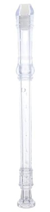 Blockflöjt 8 Håls Plastblockflöjt G Nyckel Nybörjarflöjt Klassrum Scenframförande Blåsinstrument(Transparent)