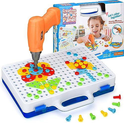 SHAWE 3D Take Apart Toy for 3 4 5 6 Years Old Boys Girls Gifts – Creative Construction Toys Kit – Puzzles Assembly DIY Play Set with Storage Box