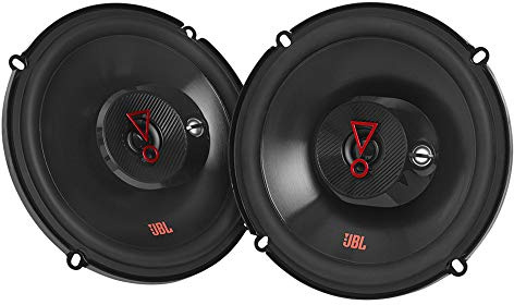 JBL Stage 3637F - 6.5 Three-way Car Audio Speaker, No Grill, Black