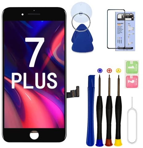 SIMDOG for iPhone 7 Plus Screen Replacement Kit,5.5 Inch 3D Touch LCD Digitizer Display for iPhone 7 Plus,with Repair Tools Kit (Black)