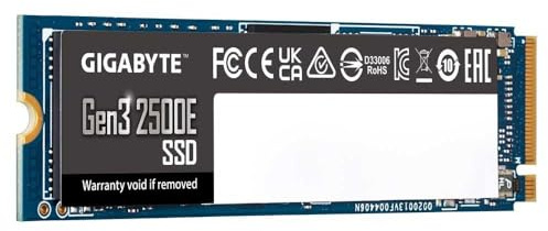 Gigabyte 1TB M.2 Solid State Drive 2500E G325E1TB (PCIe Gen 3.0 x4/NVMe 1.3)