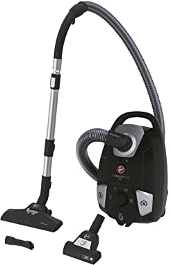 Hoover H-ENERGY 300 Pets Cylinder Vacuum Cleaner with Pet Hair Tool - High Performance Small Corded Vacuum, 3.5L Bagged Canister, Hepa Filter, Compact to Store, 850w [HE320PET]
