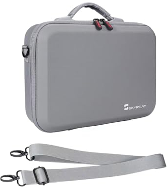 SKYREAT Mini 4 Pro Case, Portable Travel Case, Compact Storage Carrying Case with Should Strap for DJI Mini 4 Pro Fly More Combo Drone RC 2 Controller Accessories