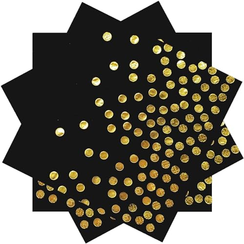 40 Stück Schwarz und Gold Geburtstag Servietten，33x33cm Papier Party Servietten，für Junge Mädchen Geburtstag Party Deko