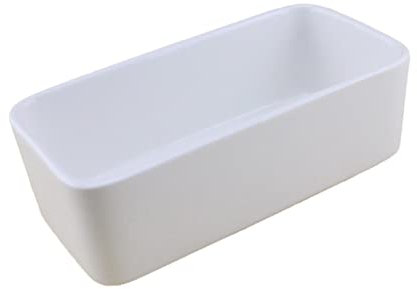 Milisten Vaso Rettangolare in Ceramica Con Vassoio in Legno Per Piante Succulente E Cactus Decorativo Mini Vaso Per Bonsai Da Interno Ed Esterno