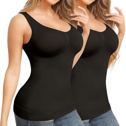 Joyshaper BH-skjorta damer magkontroll formande undertröja vadderad topp figurformande topp vadderad bustier sömlös camisole kompressionslinne