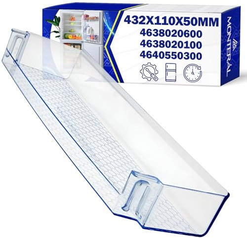 Kühlschrank Flaschenhalter 432x110x50 mm mit dem Originalcode 4638020600 4638020100 4640550300 für Beko - Garantie 10 Jahre - MONTERAL