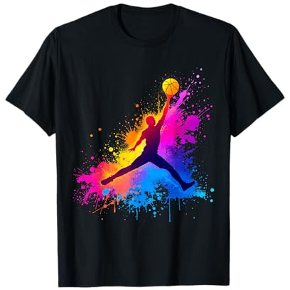 Buntes Basketball T-Shirt