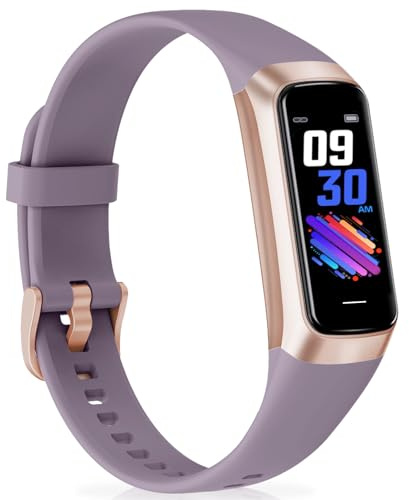 Moremore Rastreador de actividad física con frecuencia cardíaca 24/7, presión arterial, seguimiento del sueño, calorías, rastreador de actividad con pantalla AMOLED a color de 1.1 pulgadas, rastreador