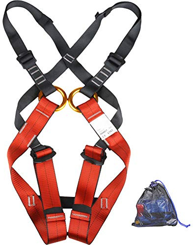 Aprilhp Harnais d'escalade Enfant, Baudrier Escalade Enfant Harnais de Sécurité pour Alpinisme, Escalade, Rappel, Convient aux débutants, 3-14 Ans, Sûr et Confortable