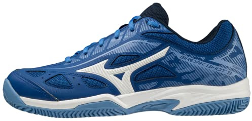 Mizuno Scarpe da Tennis Unisex per Adulti Breakshot 3 CC, Tblue Wht Jasperblue, 43 EU
