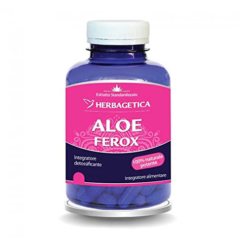 ALOE FEROX 100% 90CPS PRIMO CLASSIFICATO MIGLIOR DETOX 2025 100% NATURALE DETOX INTESTINALE, REGOLA TRANSITO INTESTINO