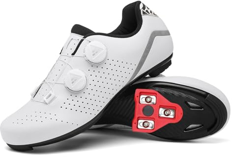 JiuQing Cykelskor Herr Dam Road Mountainbike Skor Andas Bekvämt Kompatibel med Peloton Delta Cleats