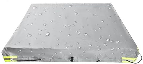 Telone per rimorchio, pannello impermeabile e anti-UV Oxford 420D, telone per rimorchio a piattaforma piatta a prova di rimorchi di trasporto di veicoli