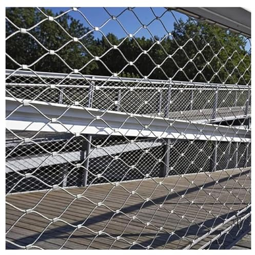 304 rostfritt stål trådnät flexibelt repnät för balustrader växt klättring djurbarriär & fjäderstaket 1 m (3,28 fot x 10 fot) töjbart nät