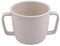 Mug à deux anses - Couleur unie - Tasse à café ou lait - Vaisselle pour la maison - Beige