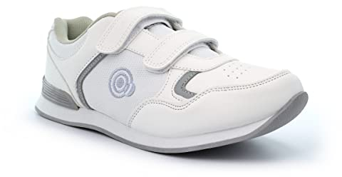Womens Lawn Bowling Shoes Ladies Lawn Bowling Trainers Womens Bowling Shoes Ladies Bowling Shoes Womens Bowling Trainers Ladies Bowling Trainers Touch Fastening Lace Up White 6 UK
