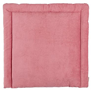 KraftKids Wickelauflage in Cord Breitcord Rosa, Wickelunterlage 60x70 cm (BxT), Wickelkissen
