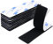 Redamancy 10 Pezzi Feltro Adesivo Forte per Tessuto, Biadesivo Extra Forte, Rettangolo Stretch 3 x 10cm, per Casa, Ufficio, Garage, Nero